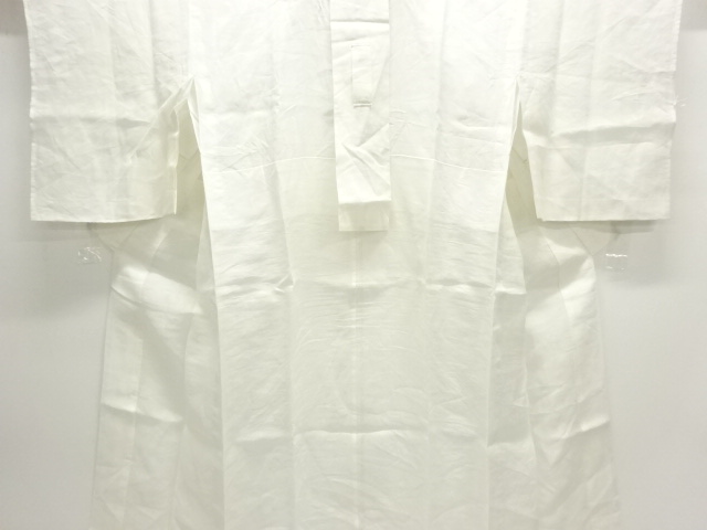 アンティーク　本麻すかし織芝草に桔梗模様長襦袢